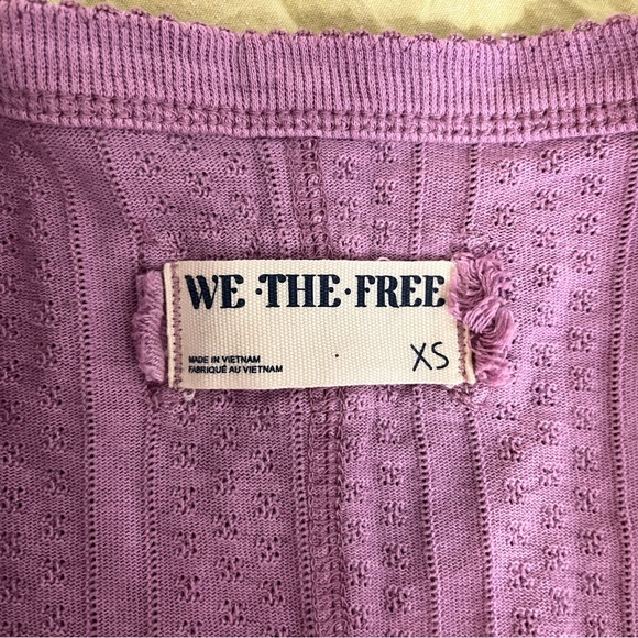 Free People We the Free Jamie Henley Top Lilac Pink Purple XS - Picture 2 of 4